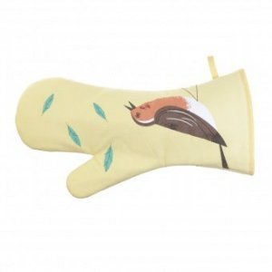 Ofenhandschuh Birdy Rotkehlchen