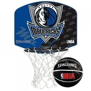 Offizielle lizenziert Spalding Team Miniboard basketball set (Dallas Mavericks)
