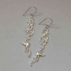 Ohrhänger -Silverbird-, DUR-Schmuck
