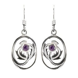 Ohrringe "Bowed Thistles", Silber