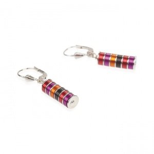 Ohrringe Louise schwarz-bunt