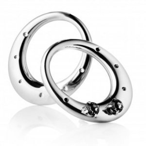 Ohrsteckerhalter  silber 2er Set