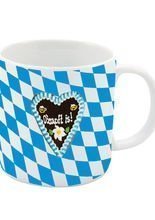 Oktoberfest Kaffeetasse Lebkuchenherz Pa