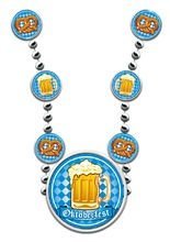 Oktoberfest Kette Brezel Biergläser blau
