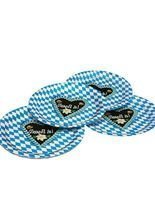 Oktoberfest Party Teller OZapft Is blau-