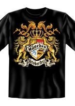 Oktoberfest-Wappen Antik T-Shirt schwarz
