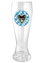 Oktoberfest Weizenbierglas Lebkuchenherz