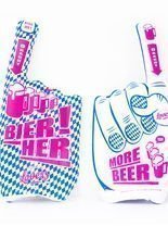 Oktoberfest Winkehand blau-weiss