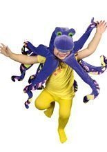 Oktopus Cape Krake Kinderkostüm lila