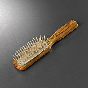 Olivenholz-Haarbürste, länglich