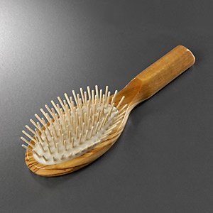Olivenholz-Haarbürste, oval, groß