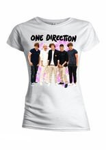 One Direction Flowers Damen T-Shirt Slim