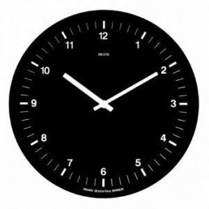 ORARIO 986 Wanduhr schwarz von Rexite