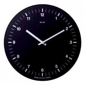 Orario Wanduhr schwarz