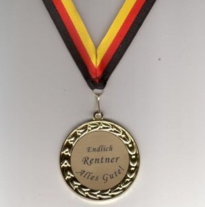 Orden / Medaille endlich Rentner
