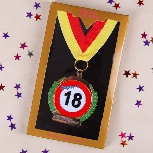 Orden mit Band zum 18. Geburtstag