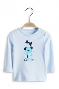 Organic Cotton Rib Longsleeve mit Print