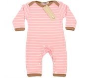 Organics for Kids - Strampler rosa-weiß,