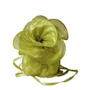 Organzakreis mit Zugband, grün