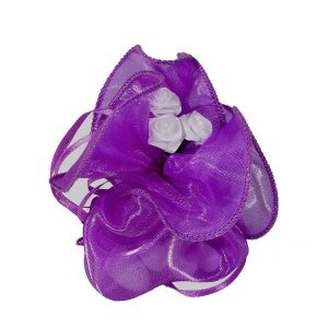 Organzakreis mit Zugband, lila