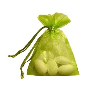 Organzasäckchen Glänzend, apfelgrün
