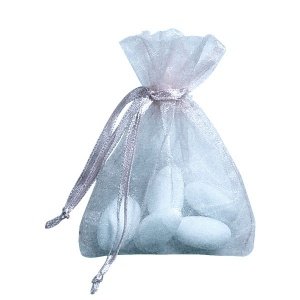 Organzasäckchen Glänzend, hellblau