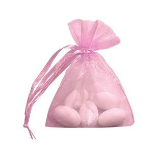 Organzasäckchen Glänzend, rosa