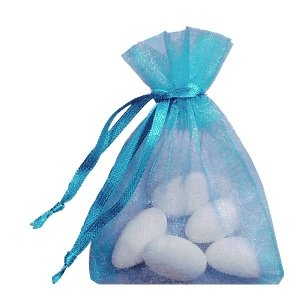 Organzasäckchen Glänzend, türkis