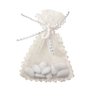 Organzasäckchen Perle, groß, weiß