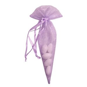Organzasäckchen Spitztüte, flieder