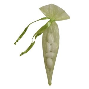 Organzasäckchen Spitztüte, hellgrün