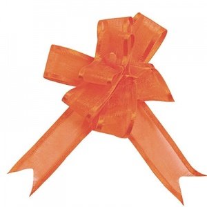 Organzaschleife Mini, orange, 5 St.