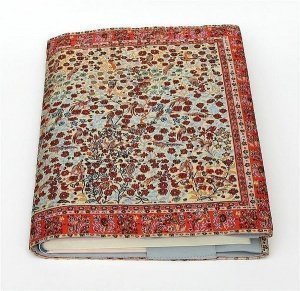 Orientalische Buchhülle im roten Design