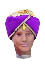 Orientalischer Turban lila-gold