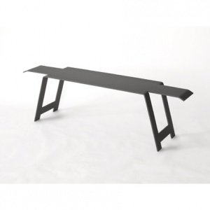 Origami Stahl Gartenbank