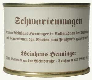 Original Pfälzer Schwartenmagen, Weinhau