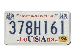 Original US-Nummernschild Louisiana - Sp