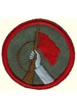 Originaler Aufnäher Kampfgruppen, rund