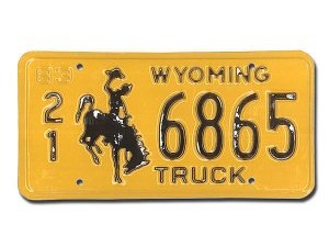 Originales USA - Nummernschild Wyoming