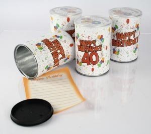 Originelle Geschenkdose zum 40. Geburtst