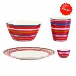 Origo Frühstücks-Set rot 8tlg.