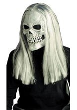 Orkus Halloween Skelett-Maske weiss