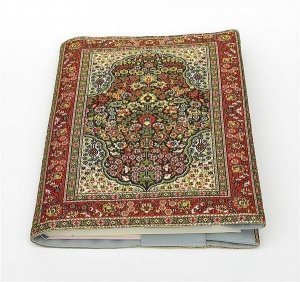 orientalische Buchhülle im roten Design