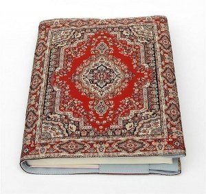 orientalische Buchhülle im roten Design