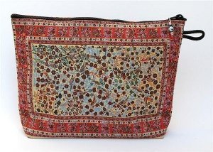 orientalische Kosmetiktasche im roten De