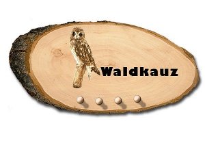 Ovales Schlüsselbrett aus Holz mit Ihrem