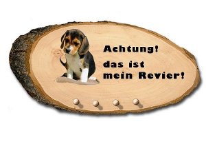 Ovales Schlüsselbrett aus Holz mit Ihrem