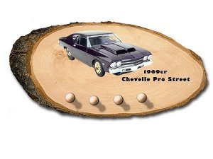 Ovales Schlüsselbrett aus Holz mit Ihrem