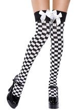 Overknees-Strümpfe mit Schleife und Scha