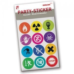 PARTY STICKER Glasmarkierer HERRENABEND